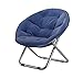 Maison extérieure grand adulte chaise de lune/chaise de soleil/chaise paresseuse/chaise longue/chaise pliante/chaise ronde/fauteuil (Couleur : Marine)
