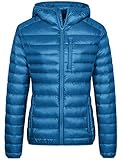 Wantdo Women's Lightweight Packable Down Jacket Hooded Insulated Coat
