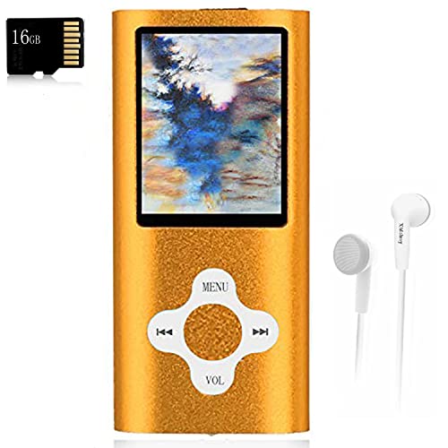 Mp3 Player,Music Player With A 16 Gb Memory Card Portable Digital Music Player/Video/Voice Record/Fm Radio/E-Book Reader/Photo Viewer/1.8 Lcd #TOP19