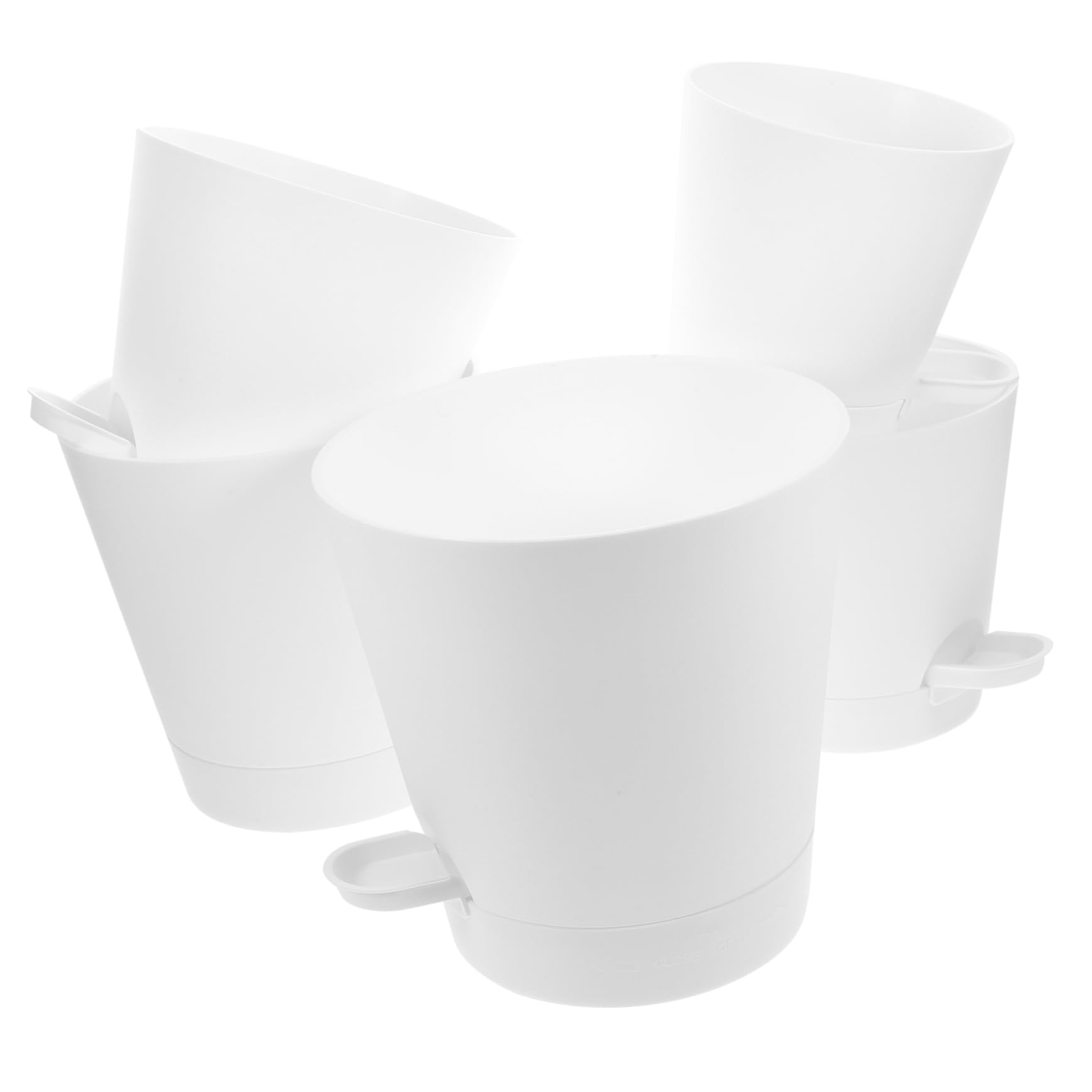 Pot de fleurs auto-arrosant TOYANDONA en plastique pour l'arrosage automatique de 5 plantes