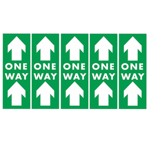 BCOATH Warning Marker Floor Stickers Pack Directional Arrows One Way Floor Decals Practical for Social Distancing Traffic Flow