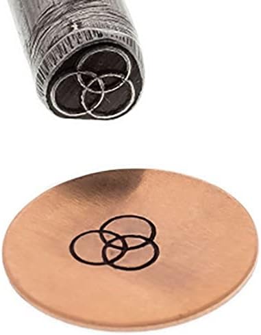 5 mm Triple Overlapping Circle Shape Traditional T-10 Stamp Tool for Stamping Marking Jewelry Metals