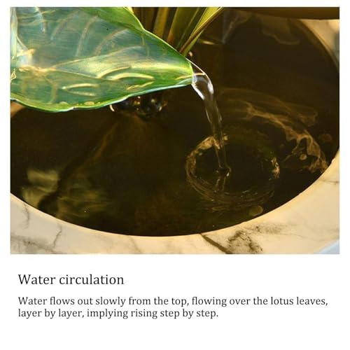 Fuente de mesa Zen decorativa con cascada interior para sala de estar 5