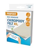 Profoot Chiropody Felt XL - Self-Adhesive Chiropody Padding for Foot Pain - Instant Relief from Pressure - Gentle on Skin - Ideal for Blisters, Bunions, Calluses & Discomfort