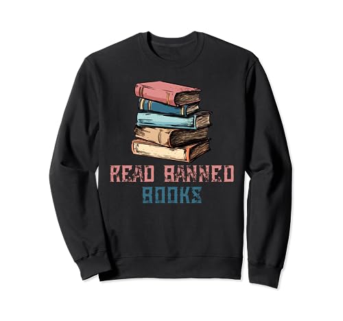 I Read Banned Books Librarian Retro Vintage Book Felpa