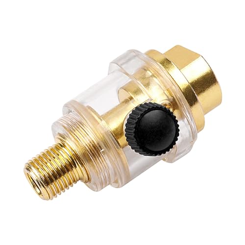 Huileur pneumatique en ligne - Lubrificateur automatique à compresseur d'air 1/4 - Lubrificateur en ligne - Pour aérographes, filtres à air, jauges, tuyaux, accessoires pneumatiques pour à