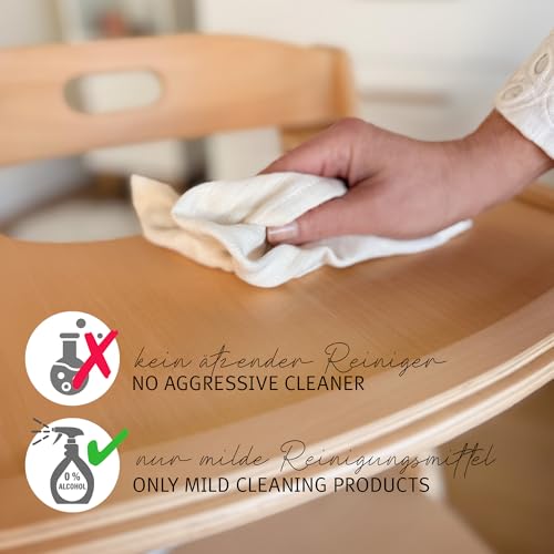 Roba Vassoio Per Seggiolone Sit Up Flex - Con Sistema A Clic - Montaggio Rapido - Con Bordo Rialzato - Per Mangiare E Giocare - Legno Laccato Nero - 8