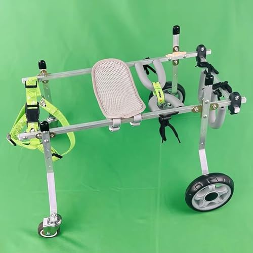 Fauteuil roulant pour petits chiens XS réglable à 4 roues - 3
