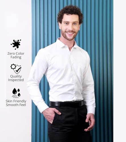 Image of CONTRARY Men's Solid Plain Satin Shirt | Stylish Casual & Formal Wear | Premium Pure Satin Silk Silk Fabric | Full Sleeve Button-Down Shirt for Office, Parties & Daily Outfits (Multicolor)