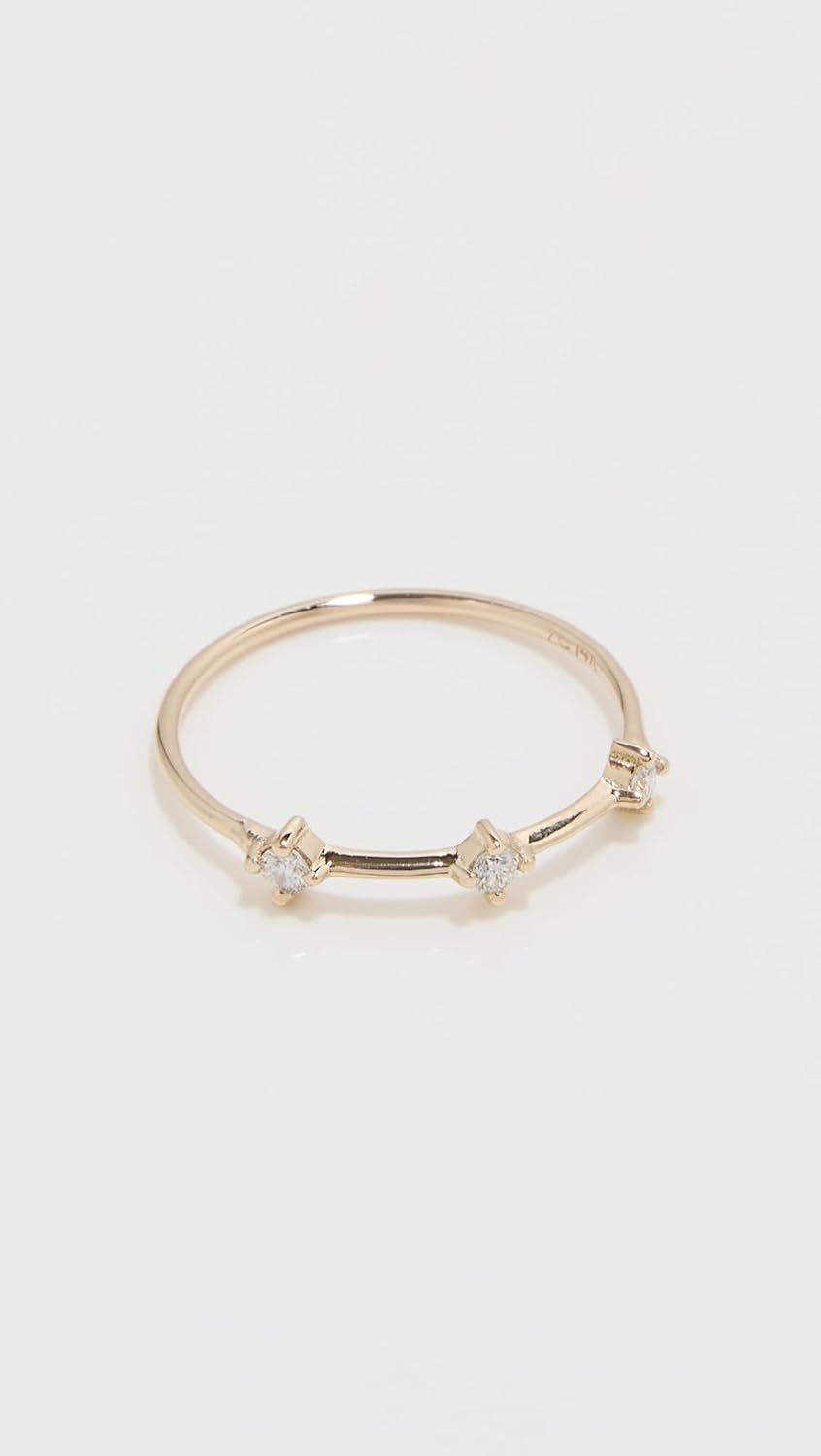 Zoe Chicco Women's 14k Gold Diamond Dash Ring - Image 2