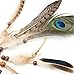 LHKJ Indio Diadema Boho Diadema de Plumas Hippie Indio Diadema Pluma Cabeza...