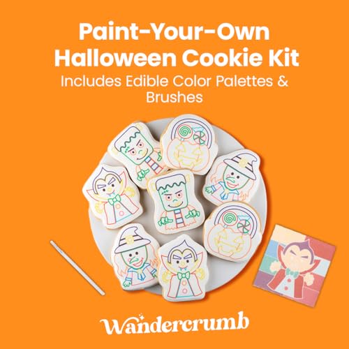 image for WANDERCRUMB | Monster Cookie Decorating Kits | 8 Jumbo cookies + 8 edi