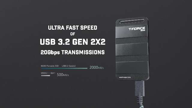 T-FORCE M200 ポータブルSSD 8TB M200 | 株式会社バイオス | Storage Professional - Best Input