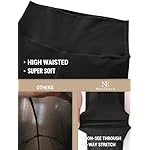 NexiEpoch 4 Pack Leggings for Women - High Waisted Tummy Control Soft Black Capri Yoga Pants with Pockets for Workout - Image 4