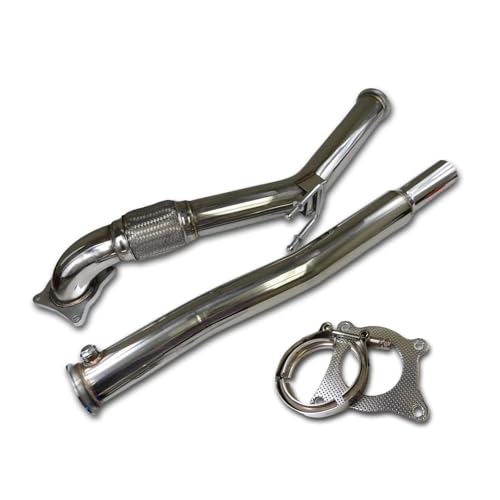 Punta Escape Para VW, Para Golf, Para GTI Para MK5 Para MK6 2.0T Para Jetta Para MK5 Para A3 3 Pulgadas 2006-2011 Tubo Escape Sin Catalizador Extremo de Escape