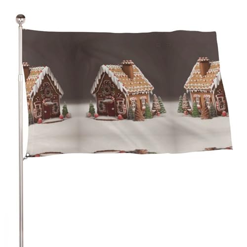 Drapeau de jardin pain d'épices imperméable qui ne décolore pas