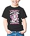 Produktbild MoonWorks® Kinder T-Shirt Mädchen mit Einhorn Motiv und Spruch Bye Bye Kindergarten, ich Glitzer jetzt in der Schule Geschenk zur Einschulung Schulanfang schwarz 122-128 (7-8 Jahre)