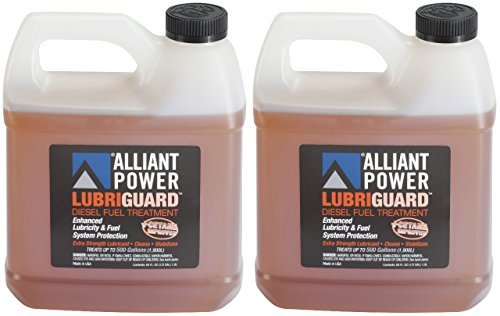 Alliant Power LUBRIGUARD Diesel Fuel Treatment + Cetane Improver - 2 Pack of 1/2 Gallons # AP0511