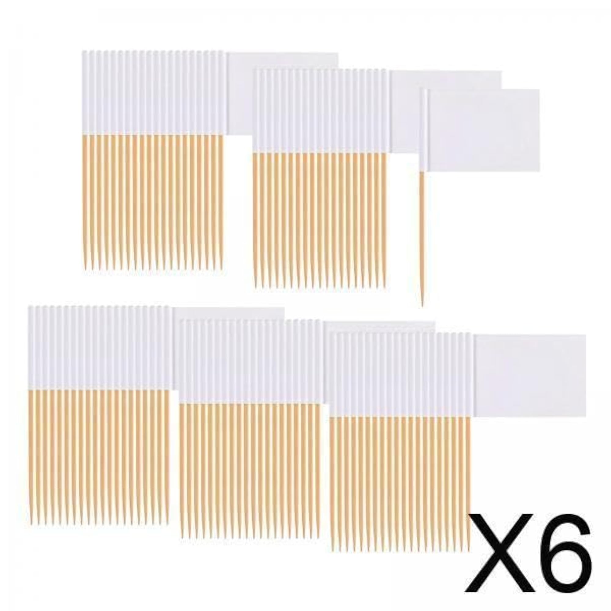 6-Pack Decorative Party Picks for Burgers and Cakes