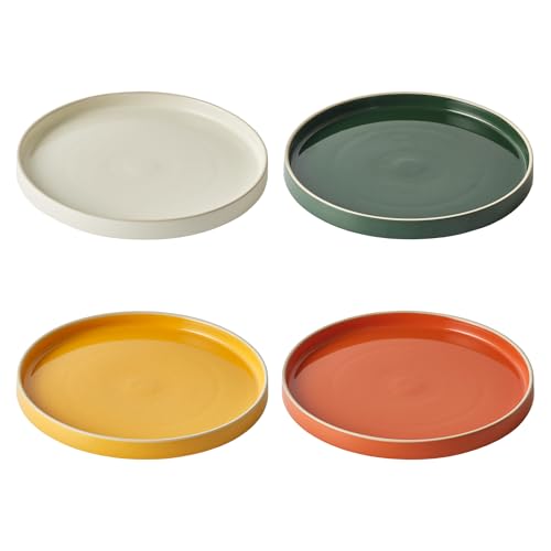 Odense-98-Large-Dinner-PlatesSet-of-4-Ceramic-Plates-for-Dining-Serving-For-Salad-Pasta-Steak-Modern-Minimal-Wide-Round-Design-Stackable-Microwave-Dishwasher-Safe-Multi-Color Odense 98 Large Dinner PlatesSet of 4 Ceramic Plates for Dining Serving For Salad Pasta Steak Modern Minimal Wide Round Design Stackable Microwave Dishwasher Safe Multi Color