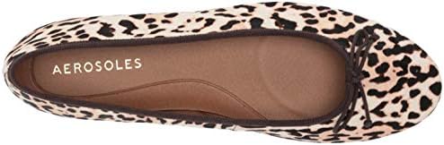 Aerosoles womens Homerun Ballet Flat, Bone Leopard, 9 Wide US | Image 4