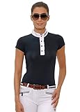 turnierbluse weiß ♡ Passende SPOOKS-Knöpfe SPOOKS Showshirt Delia - DE (Farbe: Navy; Größe: M)