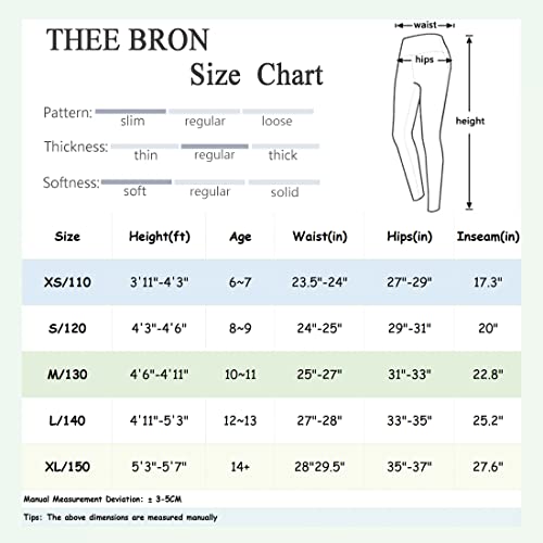 Thee Bron Girls Active Leggings Athletic Dance 2Pack Black Pants Workout Yoga Tights(2Pack Black,13-14/L) #TOP5