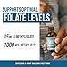 L Methyl Folate 15mg Plus Methyl B12 Cofactor – Organic Berry Flavor, High Potency Liquid Sublingual Active 5-MTHF Form - Supports Mood, Methylation, Cognition – Bioactive Forms Vitamin B9 & B12 (1oz)