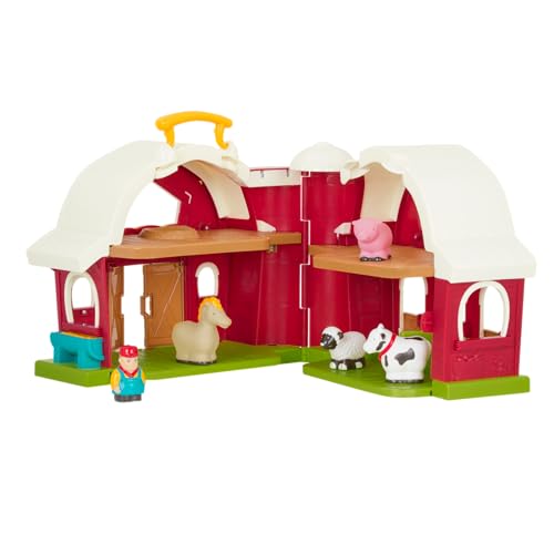 Image of Battat- Big Red Barn, Animal Farm Playset - Learning Toy for Toddlers - Large Farm Playset (13.5 inch x 9 inchx 12 inch) - 18 Months +