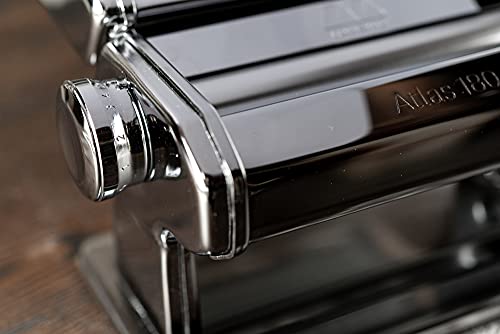 Marcato Atlas 180 Pasta, Made In Italy, Stainless Steel, 180-Millimeters Wide, Includes Machine With Cutter, Hand Crank, And Instructions #TOP3