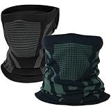 KIRZAX 2pcs Pasamontañas Balaclava, Pasamontañas Moto & Liner Casco Moto, Soporte Auricular anti-Deslizamiento, Unisex para Ski, Snowboard & Outdoor