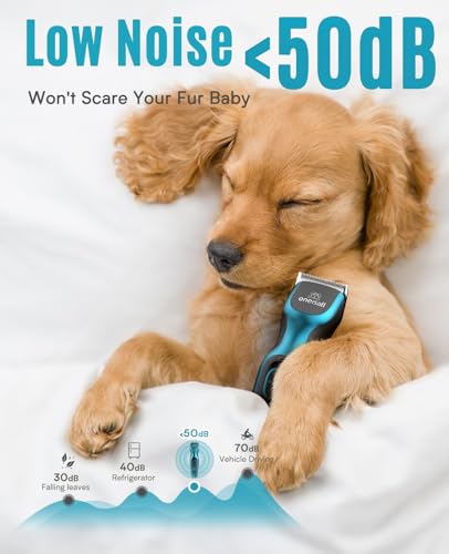 oneisall-Dog-Clippers-for-Grooming-Quiet-Cordless-Dog-Clippers-2-Adjustable-Speed-Dog-Grooming-Clippers-with-Detachable-Stainless-Steel-Blade-Dog-Grooming-Kit-for-Dogs-for-Thick-Coats oneisall Dog Clippers for Grooming Quiet Cordless Dog Clippers 2 Adjustable Speed Dog Grooming Clippers with Detachable Stainless Steel Blade Dog Grooming Kit for Dogs for Thick Coats