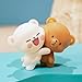Milkmochabear Milk and Mocha Hugging Figurine Authentic Collectible 4.05