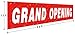 Large Grand Opening Banner, Retail Shop Business Sign, Office Store Front Banner, Advertising Flag (9.8x1.6 Feet)