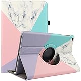 Funda giratoria para Samsung Galaxy Tab a 8.0 2019 (SM-T290/T295) – Funda protectora giratoria de 360 grados con función de apagado automático para Samsung Tab A8 Tablet de 8 pulgadas (mármol)