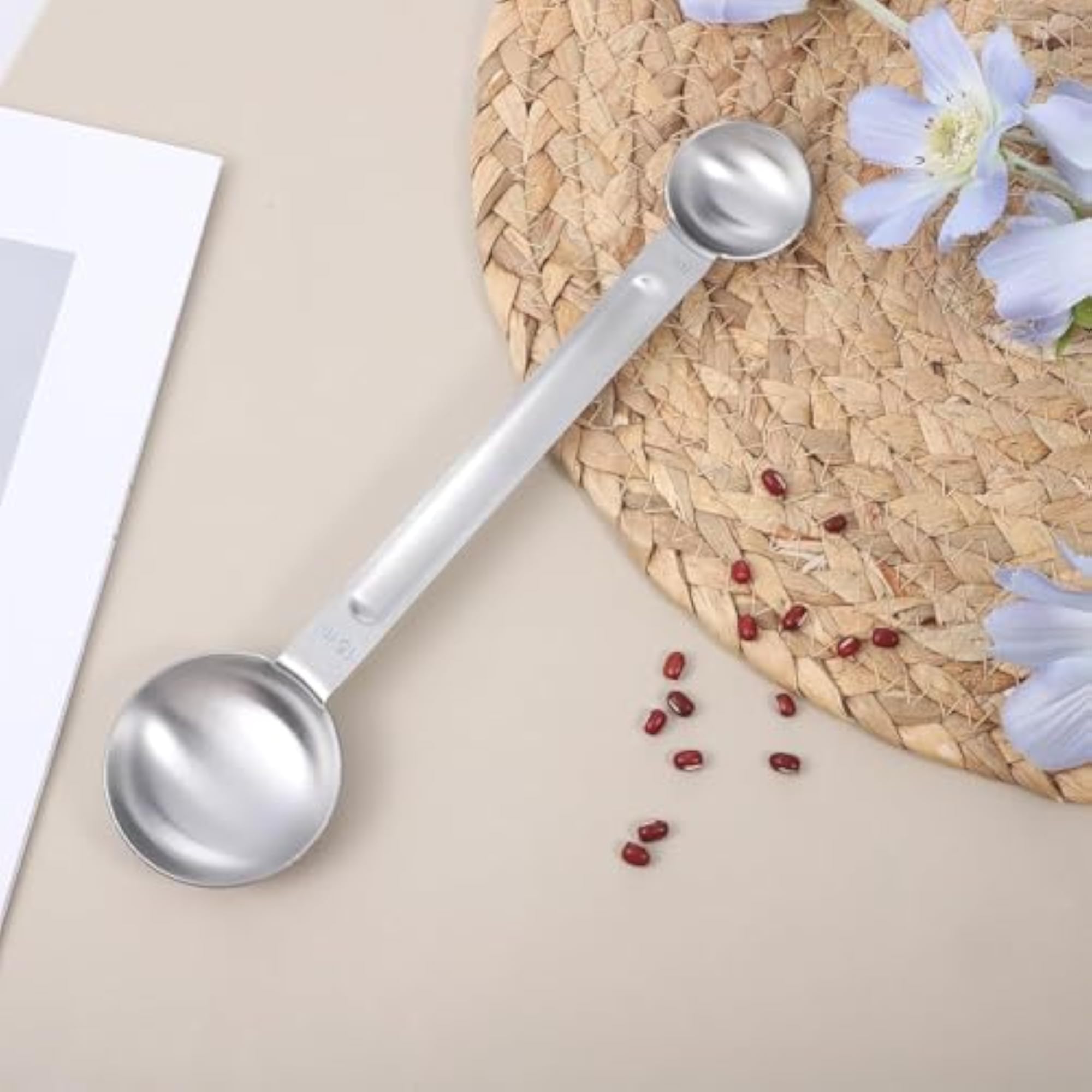 Stainless Steel Coffee Measuring Spoon, 1 TSP & 1 Tbsp