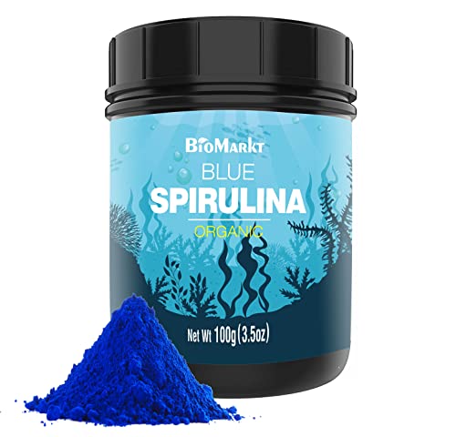 Pharmakon Blue Spirulina Powder, Phycocyanin Superfood, 100 Servings, Low Temperature, Solvent-Free Extraction, Value Pack (3.5 Oz) #TOP12