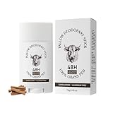 Tallow Deodorant Stick, Aluminum Free Whole Body Deodorant with Grass-Fed Beef Tallow For Men & Women - Sandalwood, 48-Hour Odor Control, Invisible Solid Antiperspirant Deodorants Stick