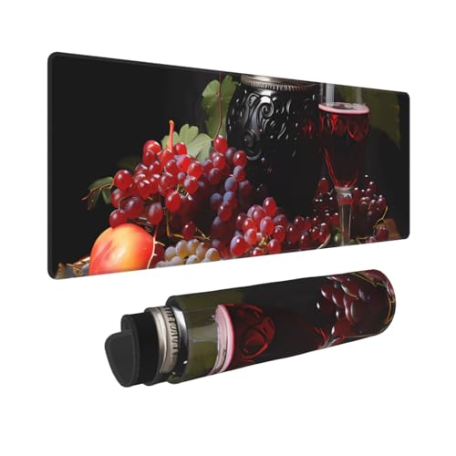 Tapis de clavier raisin et vin fini les tapis qui glissent avec ce 80x30 - 2