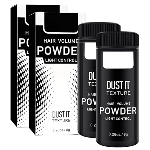 AEIXYA 2 Piezas Hair Styling Powder,Polvo Voluminizador para el Pelo,Men's Styling Hair Powder para Hombres,Crea Volumen,Polvos Capilares, Polvos Pelo con Efecto Mate,Aptopara Todo Tipo de Cabellos