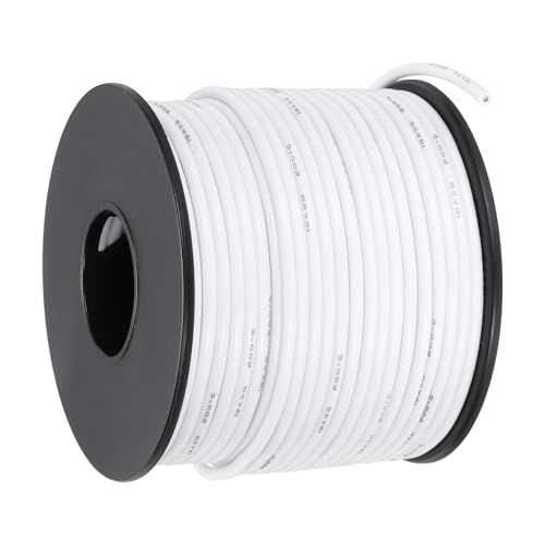 Fil électrique silicone 18 AWG QUARKZMAN en cuivre étamé blanc haute performance 30m