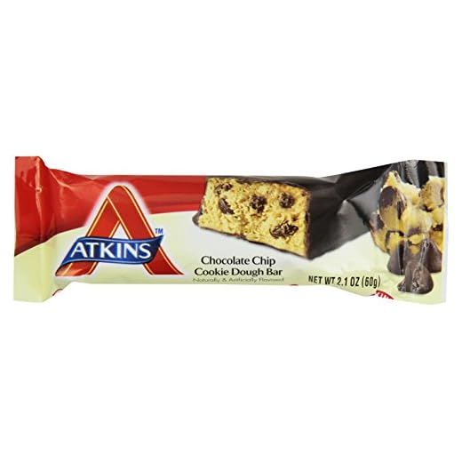 Atkins Protein-Rich Meal Bar, Chocolate Chip Cookie Dough, Keto Friendly, 5 Count (Pack of 6)