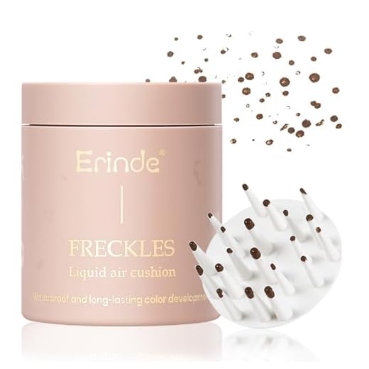 Erinde Upgrade Liquid Freckle Pen, Fake Freckles Air Cushion Stamp, Long Lasting Waterproof Quick Dry Lifelike Freckles Marker Makeup, Magic Freckle Stamp for Natural Sunkissed Makeup(01#Saddle Brown)