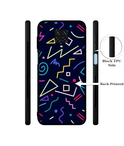 Image of Retro Abstract Design Premium 2D Printed Metal Back Case Cover for Mi Redmi Note 9 Pro /Note 9 Pro Max /Poco M2 Pro