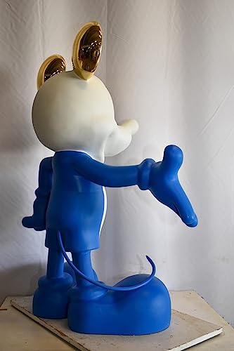 Estatua Gigante de Resina Mickey Mouse Azul y Blanco miniatura 6