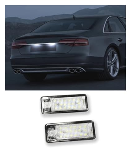 Luces de matrícula para Audi A4 B6 B7 A3 A6 C6 Q7 Avant con sistema canbus sin error 3