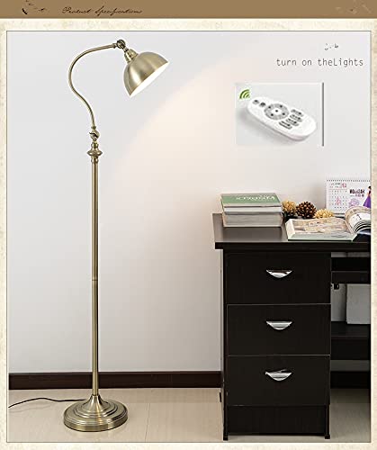 BXU-BG. Superior qualität amerikanische Retro stehleuchte Wohnzimmer Schlafzimmer bettlampe amerikanische Eisen Kunst Dekoration kreative stehleuchte (Lampshade Color : Remote Control versi) Cover
