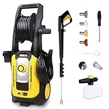 Aceup Energy 4200 PSI Pressure Washer, Electric Powered for Washing Cars Fences Patios Driveways Portable Lightweight