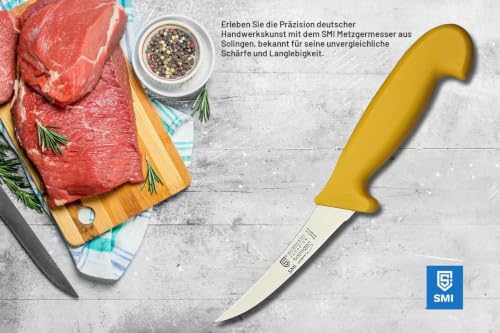 Foto von SMI 2-teiliges 5 Zoll Ausbeinmesser profi | Metzgermesser | Fleischmesser, flexibles messer | Premium-Qualität Molybdän Stahl 1.4116 | Solingen messer | Made in Germany