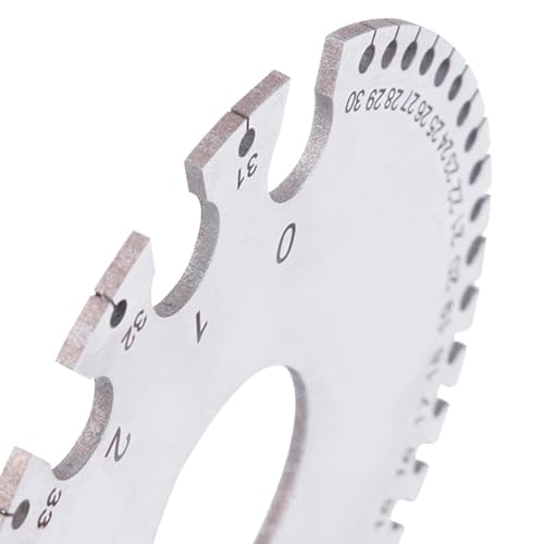 Flexman calibre de espesores de acero inoxidable, calibre redondo de doble cara para chapa metálica, color plateado, para medir alambres y cobre, latón miniatura 7